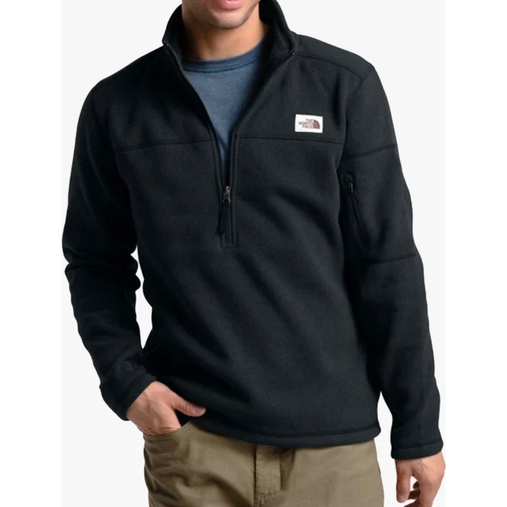 The North Face Mens XXXL Gray Quarter Zip Gordon Lyons Fleece Pullover Sweater